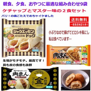 新着 冷凍 冷凍食品 9袋セット 井村屋 肉まん 日本ハム シャウエッセンドッグ おやつ お夜食編 関東圏送料無料