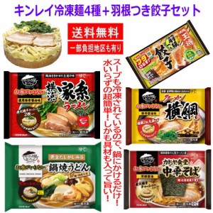 【新発売】 冷凍食品 5袋セット 水のいらない冷凍麺 横綱ラーメン カドヤ食堂 中華そば 横浜家系 鍋焼きうどん 王将羽根つき餃子 関東圏