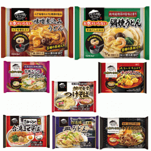 【新発売】 冷凍食品 キンレイ 冷凍麺  バラエティー 8袋 冷凍うどん 鍋焼き 牛すき 味噌煮込み 京風うどん  チゲ 皿うどん 台湾まぜそば