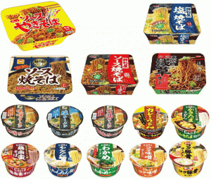 新着 明星食品 評判屋シリーズ カップ麺 味のスナオシカップ麺とカップ焼きそばの半月15食セット 関東圏送料無料