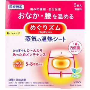 めぐりズム 蒸気の温熱シート 下着の内側に貼るタイプ 5枚入