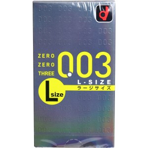 オカモト　ゼロゼロスリー００３　Ｌサイズ　コンドーム　１０Ｐ