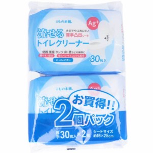 流せるトイレクリーナー せっけんの香り 30枚入×2個パック