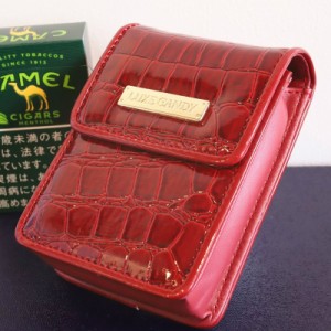 【LUXE CANDY】シガレットケース レッド 赤 レディース 人気 ブランド シガレットポーチ たばこポーチ 女性用タバコケース 箱すっぽりタ