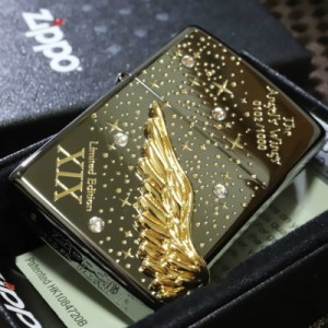 【限定ZIPPO】2019 エンジェルウイング ブラック 翼 羽 黒 限定ジッポ 人気ジッポ プレゼント 羽ジッポ 送料無料 翼ジッポ ライター