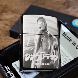 【限定ZIPPO】シン・ウルトラマン 鏡面ブラック ジッポ 限定シリアルナンバー入り 人気 ULTRAMAN 送料無料 ライター 庵野秀明 限定ジッポ