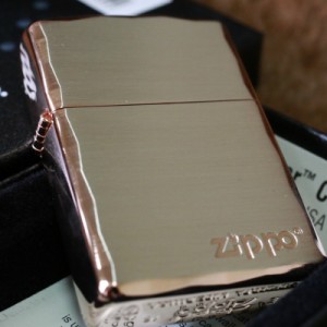 【Armor ZIPPO】 重厚アーマー ジッポロゴマーク シルバーサテン＆ピンクゴールド 両面コーナー彫刻 メタルピンク zippo シンプル 人気 