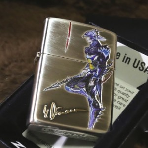 【天野喜孝 ZIPPO】ファイナルファンタジー4 竜騎士 ジッポ いぶし加工 二面 絵柄彫り 人気 プレゼント 天野ジッポー FF4 カイン 天野喜