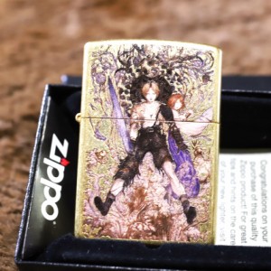 【天野喜孝 ZIPPO】FF10 ジッポライター ファイナルファンタジー10 ゴールド フルカラー加工 綺麗なジッポ ジッポー ライター ユウナ テ