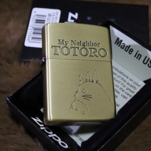 ジブリ ZIPPO となりのトトロ 横顔3 真鍮古美 トトロジッポ プレゼント 人気 コレクションジッポ スタジオジブリ アンティーク調 ライタ