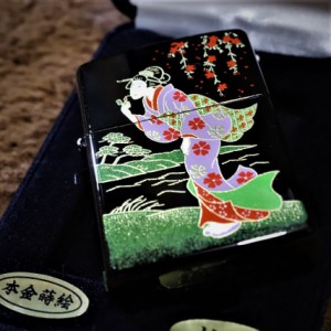 【高級ZIPPO】本金蒔絵 江戸 ウインディ 金タンク ZIPPO 和柄 着物 プレゼント 人気 和風ジッポ 美しいジッポ 日本 zippo JAPAN EDO KIMO