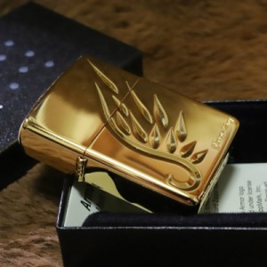 【Armor ZIPPO】アーマー V-WING ゴールド 金 アーマージッポ 羽 正規品 人気 プレゼント ウイング 翼 金タンク 金ピカ zippo ライター