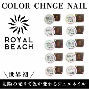 ロイヤルビーチ カラーチェンジジェルネイル 5ml 太陽光で色が変わる ジェルネイル ROYALBEACH カラーチェンジネイル 紫外線 UV 雑貨 ネ