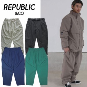 23-24 REPUBLIC＆CO リパブリック SNOW ウエアー スノーボード  WIDE EAZY PANTS パンツ  ship1