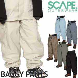 23-24 SCAPE エスケープ ウェアー メンズ レディース  UNISEX / BAGGY PANTS バギー パンツ   ship1