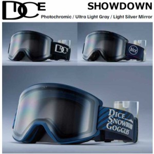 23-24 DICE ダイス スノー ゴーグル  SHOWDOWN SD34570 調光 ミラー Photochromic / Ultra Light Gray x Light Silver Mirror  ship1