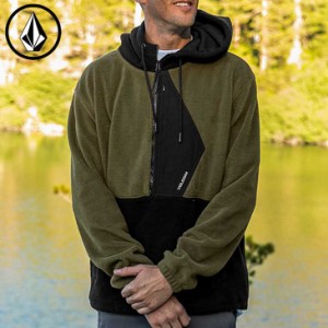 ボルコム VOLCOM メンズ パーカー フーディー 2022秋冬  UNERSTAND HALF ZIP HOODIE  A4832200【返品種別OUTLET】