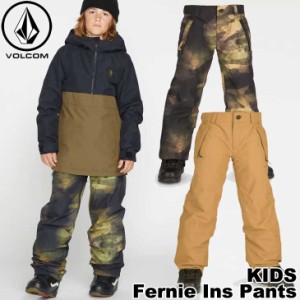 22-23 VOLCOM スノーボード ウェア ボルコム キッズ ウエアー KIDS Fernie Insulated Pants パンツ  I1252300 ship1 スノーウェア
