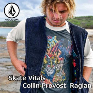 ボルコム VOLCOM ロングTシャツ  長袖 Skate Vitals Collin Provost Raglan Short Sleeve Tee A4342305 ship1