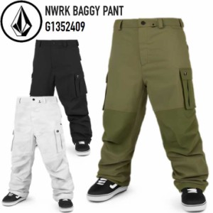 23-24 ボルコム VOLCOM スノーボード ウェアー  NWRK BAGGY PANT G1352409 パンツ   ship1