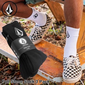 ボルコム VOLCOM ソックス 靴下 2024春夏 Full Stone Sock 3 Pack D6302004/D6312400  