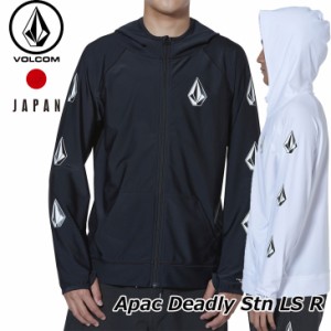 volcom ボルコム メンズ ラッシュガード 【Apac Deadly Stn LS R】長袖  ZIP フード Japan N03119G1 【返品種別OUTLET】