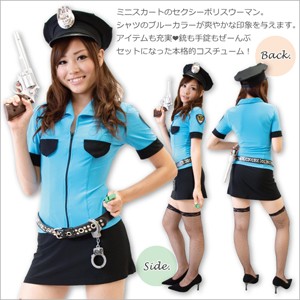 ミニスカポリスウーマン ミニスカが超セクシーな婦警さんコスチューム SUN113│制服コスプレ 5000円以上送料無料