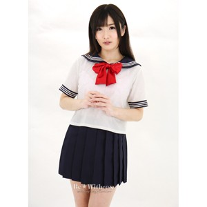 セーラー服2（えんじリボン） A0132DR │女子高生（女子校生・JK）コスチューム 制服コスプレ 5000円以上送料無料