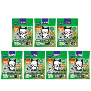 [セット]ライオンペットキレイ お茶でニオイをとる砂 7L×7個[happiest] [120サイズ][送料無料] (6025537-set1)