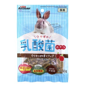 ドギーマン ウサギの乳酸菌おやつ カリカリ牧草スナック 40g[happiest] (6047140)