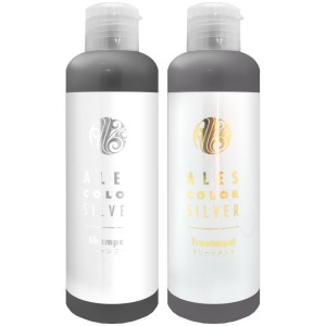 [セット]アレス シルバーシャンプー200ml + シルバートリートメント200ml[SHAMPOO ヘアカラーシャンプー](6024045-set1)