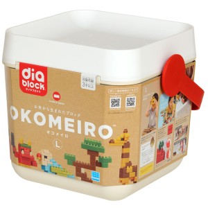 カワダ ダイヤブロック OKOMEIRO L 9色 672ピース [diablock Kawada オコメイロ ND-01 おもちゃ 知育][3才以上][送料無料](6053232)