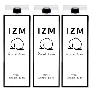 [セット]IZM酵素ドリンク1000ml×3本 ピーチ[食品][送料無料](6045075-set1)