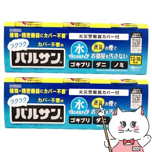 【第2類医薬品】[セット]水ではじめるラクラクバルサン 12〜16畳用 12g×3個パック×2 [送料無料](6056380-set1)[レック株式会社/レック