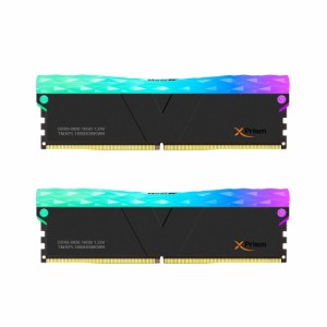 V-Color TMXPL1660836KWK Manta XPrism RGB U-DIMM シリーズ PC5-48000(DDR5-6000) 32GB (16GB×2) メモリキット