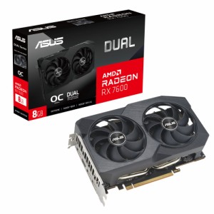 ASUS DUAL-RX7600-O8G-V2 Radeon RX 7600 搭載グラフィックスカード