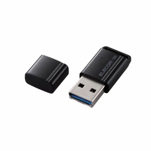 ELECOM ESD-EXS0500GBK SSD 外付け 500GB USB3.2 Gen1 読出最大400MB/秒 USBメモリ型 キャップ式 高速 ブラック