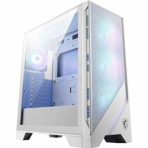 MSI MAG FORGE 320R AIRFLOW WHITE 強化ガラスパネル採用 高エアフロータイプのミドルタワーケース ホワイト