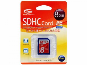 Team TG008G0SD28X 8GB SDメモリーカード SDHC Class 10