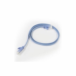 【ショップセレクト】 CAT6A準拠 フラットLANケーブル 0.5m(ブルー) CAT6A-LAN/FLAT/005/BL(NS)