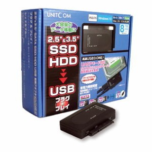 UNITCOM SATA用USB3.0変換アダプタ ( UNI-AD-SATAU3/N ) (パソコン工房限定モデル) [SATA用]USB3.0変換アダプタ