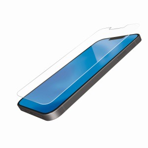 ELECOM PM-A21BFLGLBLM 高硬度9Hの薄型・ブルーライトカット・反射防止タイプのiPhone 13、iPhone 13 Pro用液晶保護フィルム