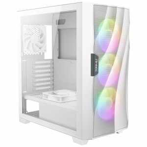 Antec DF700 FLUX WHITE ARGBファン、強化ガラスパネル搭載 冷却型ミドルタワーPCケース ホワイト