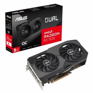 ASUS DUAL-RX7600-O8G AMD Radeon RX 7600 搭載 グラフィックスカード