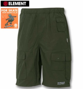 大きいサイズ ELEMENT SHODカーゴハーフパンツ フォレストナイト 3L 4L 5L 6L/1274-3270-3-108