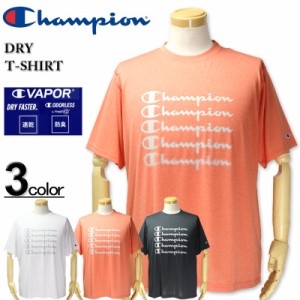 ★SALE価格★大きいサイズ Champion チャンピオン ドライ ロゴプリント半袖Tシャツ C VAPOR 3L 4L 5L/BS-C3-VS309L【セール品のため返品