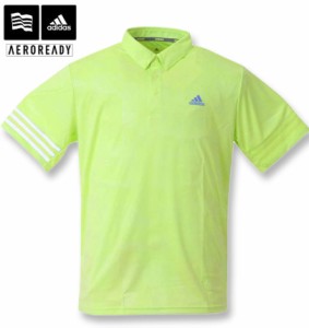 大きいサイズ adidas golf アディダスゴルフ エンボスプリント半袖B.Dシャツ パルスライム 3XO 4XO/1278-2200-3-118