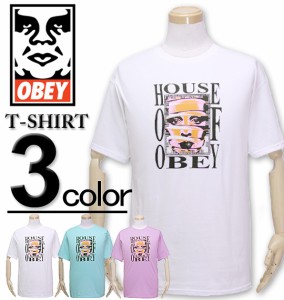 ★SALE価格★大きいサイズ OBEY(オベイ) Tシャツ 半袖 HOUSE OF OBEY/XL XXL/RS-165361726【セール品のため返品交換不可】