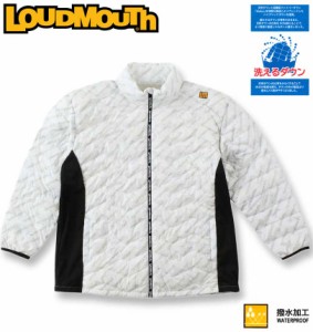 大きいサイズ LOUDMOUTH ハイブリットダウンブルゾン ホワイト 3L 4L 5L 6L/1273-3330-1-228