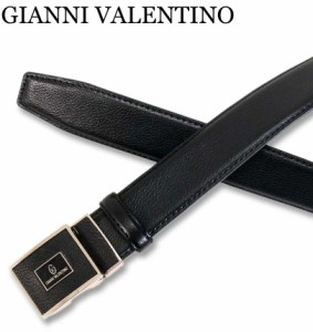 大きいサイズ GIANNI VALENTINO フィットバックルベルト ブラック 4L/〜150cm 1260-2320-1-29